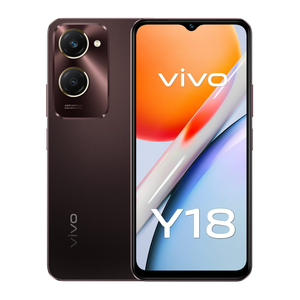 Vivo Y18 Dual SIM 4G Smartphone, 6 GB RAM, 128 GB Storage, Mocha Brown