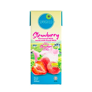 Summerfield UHT Strawberry Flavoured Milk 200ml