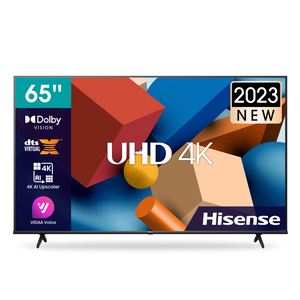 Hisense 65 inches UHD 4K Smart TV, Black, 65A6K