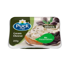 Puck Spreadable Cream Cheese Olive 200g