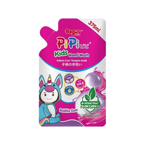 Bagus Pipi Kids Hand Wash Bubble Gum Refill 375ml