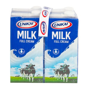 Unikai UHT Full Cream Milk 4 x 1 Litre