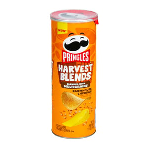 Pringles Harvest Blends with Multigrains Farmhouse Cheddar Potato Crisps 158 g