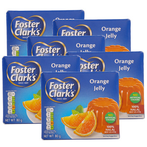 Foster Clark's Orange Jelly Value Pack 6 x 80 g