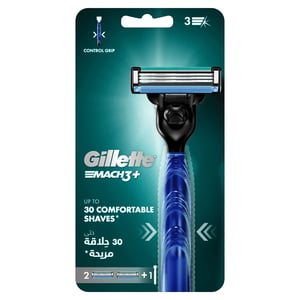 Gillette Mach3+ Men's Razor 1 Handle + 2 Blades