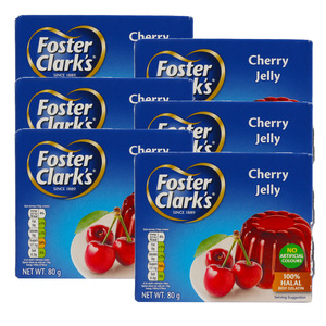 Foster Clark's Cherry Jelly Mix Value Pack 6 x 80 g