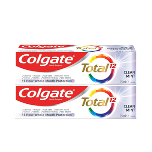 Colgate Total 12 Clean Mint Toothpaste 2 x 75 ml