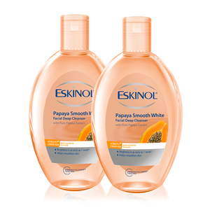 Eskinol Papaya Smooth White Facial Deep Cleanser 2 x 225 ml