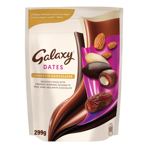 Buy Galaxy Dates Assorted Chocolate 299 g Online at Best Price | Chocolate Bags | Lulu Kuwait in Kuwait