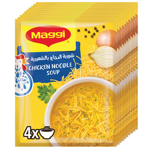 اشتري قم بشراء Maggi Chicken Noodle Soup Sachet 60 g 8+2 Online at Best Price من الموقع - من لولو هايبر ماركت CookUp Soups في الامارات