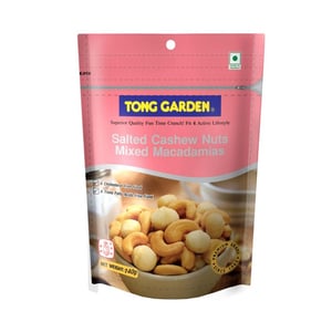 Tong Garden Salted Cashew Nuts  Mixed Mecadamias 140g