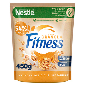 Buy Nestle Fitness Granola With Honey Breakfast Cereal 450 g Online at Best Price | Muesli | Lulu KSA in UAE