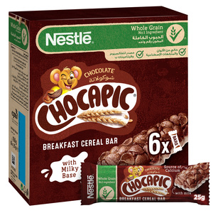 Buy Nestle Chocapic Chocolate Breakfast Cereal Bar 6 x 25 g Online at Best Price | Cereal Bars | Lulu KSA in Kuwait
