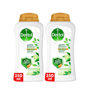 Dettol Activ-Botany Antibacterial Bodywash, Green Tea & Bergamot Fragrance Value Pack 2 x 250 ml