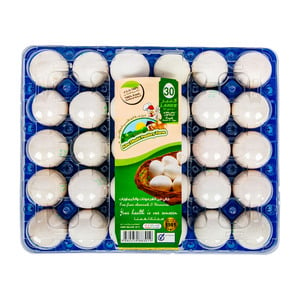 Abu Dhabi Poultry Farm Large White Eggs 30 pcs