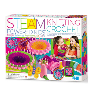 4M Steam Powered Kids - Knitting & Crochet Kit, 00-05539