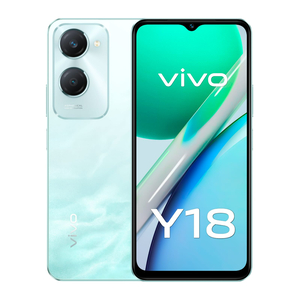 Vivo Y18 Dual SIM 4G Smartphone, 6 GB RAM, 128 GB Storage, Wave Aqua