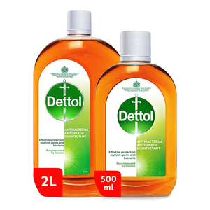 Dettol Anti-Bacterial Antiseptic Disinfectant 2Litre + 500ml