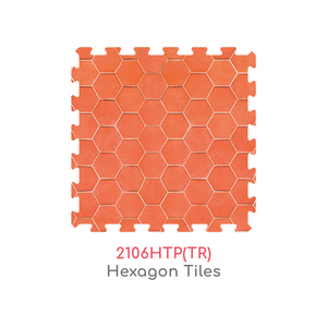 Sunta Printed Floor Mat, Hexagon Tiles, 2106HTP(TR)