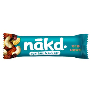 Buy Nakd Raw Fruit & Nut Bar Salted Caramel 35 g Online at Best Price | Cereal Bars | Lulu Kuwait in Kuwait
