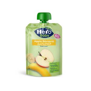 Hero Baby Apple Banana Puree 6+ Months 100 g