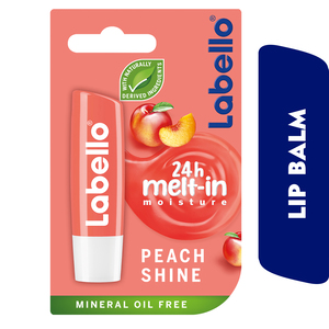 Buy Labello Lip Balm Peach Shine 4.8 g Online at Best Price | WELCOME BACK GROCERY | Lulu Kuwait in Saudi Arabia