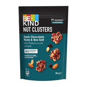 Be-Kind Dark Chocolate Nuts & Sea Salt Nut Clusters 80 g