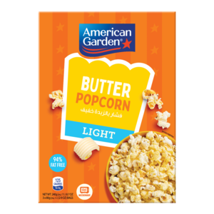 American Garden Gluten Free Microwave Butter Popcorn Light 240 g