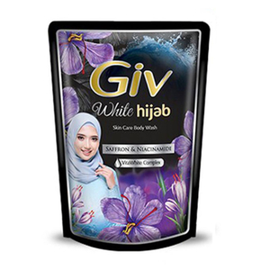 Giv White Hijab Body Wash Saffron & Niacin 400ml