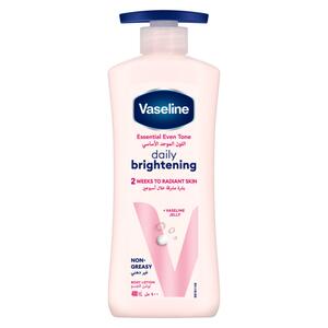 Buy Vaseline Essential Even Tone Daily Brightening Body Lotion 400 ml Online at Best Price | Body Lotion | Lulu UAE in Kuwait