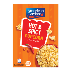 American Garden Gluten Free Microwave Hot & Spicy Popcorn 273 g