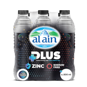 Al Ain Plus Fortified with Zinc & Sodium Free 6 x 500 ml