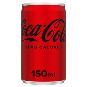 اشتري قم بشراء كوكا كولا زيرو 150 مل Online at Best Price من الموقع - من لولو هايبر ماركت Cola Can في الكويت
