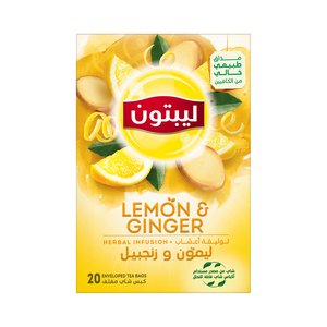 Lipton Lemon & Ginger Herbal Infusion Tea 20 Teabags