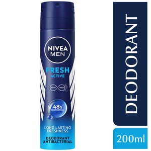Buy Nivea Men Antiperspirant Spray for Men Fresh Active 200 ml Online at Best Price | Mens Deodorants | Lulu UAE in Kuwait