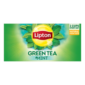 ليبتون شاي أخضر بالنعناع 25 كيس شاي