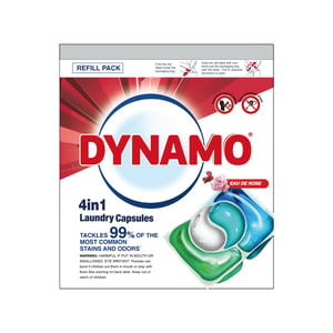 Dynamo 4in1 Laundry Capsules Eau De Rose Refill 10mlX20
