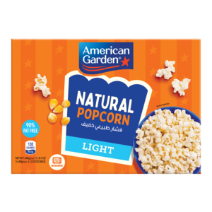 Buy American Garden Natural Popcorn Light 240 g Online at Best Price | Pop Corn | Lulu Kuwait in Saudi Arabia