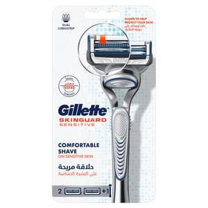 Gillette Skinguard Razor Handle + 2 Blades