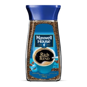 Buy Maxwell House Rich Blend Instant Coffee 190 g Online at Best Price | Coffee | Lulu UAE in Kuwait