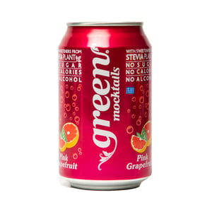 Green Mocktails Pink Grapefruit Drink, 330 ml