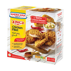 Americana Zingz Hot & Crunchy Chicken Fillet 420 g