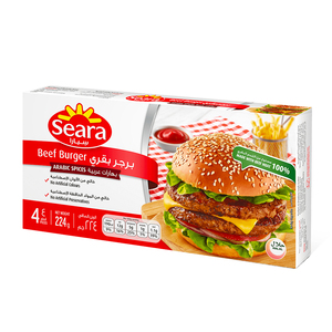 Seara Beef Burger With Arabic Spices 4 pcs 224 g