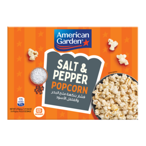 Buy American Garden Gluten Free Microwave Sea Salt & Pepper Popcorn 273 g Online at Best Price | Pop Corn | Lulu Kuwait in UAE