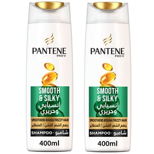 Pantene Shampoo Smooth & Silky 2 x 400 ml