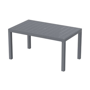 Cosmoplast Cedargrain Outdoor Dining Table IFOFXX085 Dark Grey