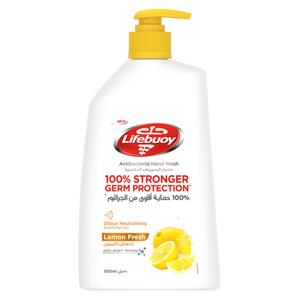 Buy Lifebuoy Antibacterial Hand Wash, Lemon Fresh, for 100% Stronger Germ Protection & 10X Odour Removal, 500ml Online at Best Price | Liquid Hand Wash | Lulu Kuwait in Kuwait