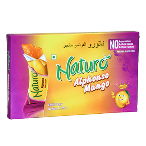 Naturo Alphonso Mango Fruit Bars 10 x 18 g