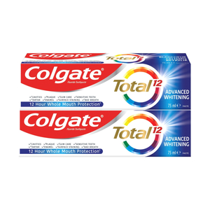 Colgate Total 12 Advanced Whitening Toothpaste 2 x 75 ml