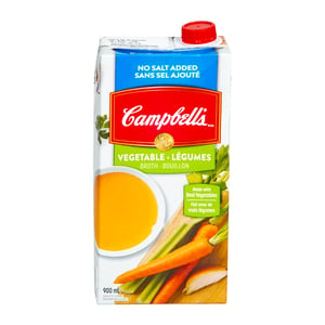 Campbell's Vegetable Broth No Salt Added 900 ml